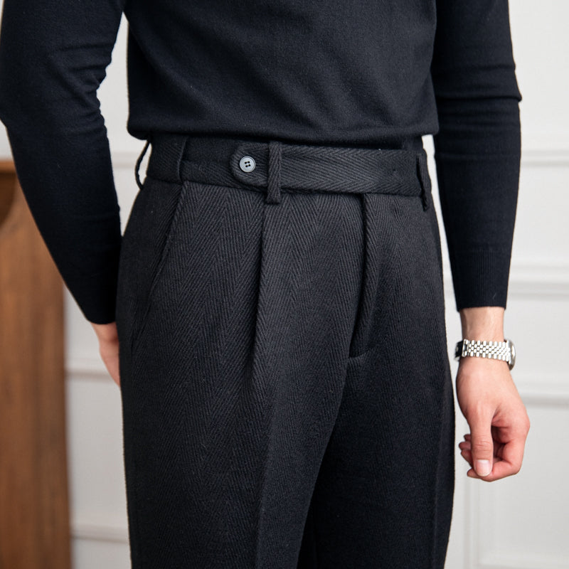 GIO ROSSI - WOOL BLEND TROUSERS