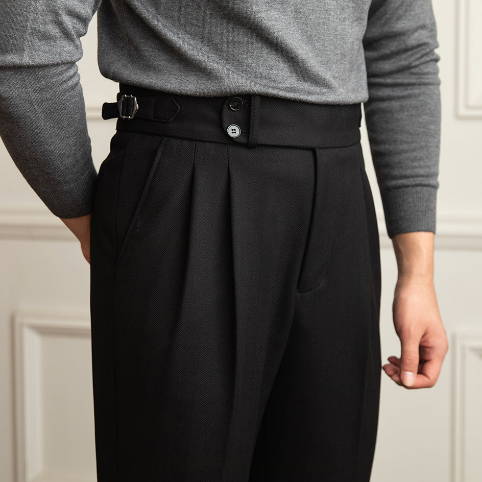 GIO ROSSI -  TAILORED WOOL TROUSERS