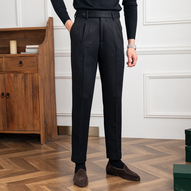 GIO ROSSI - WOOL BLEND TROUSERS