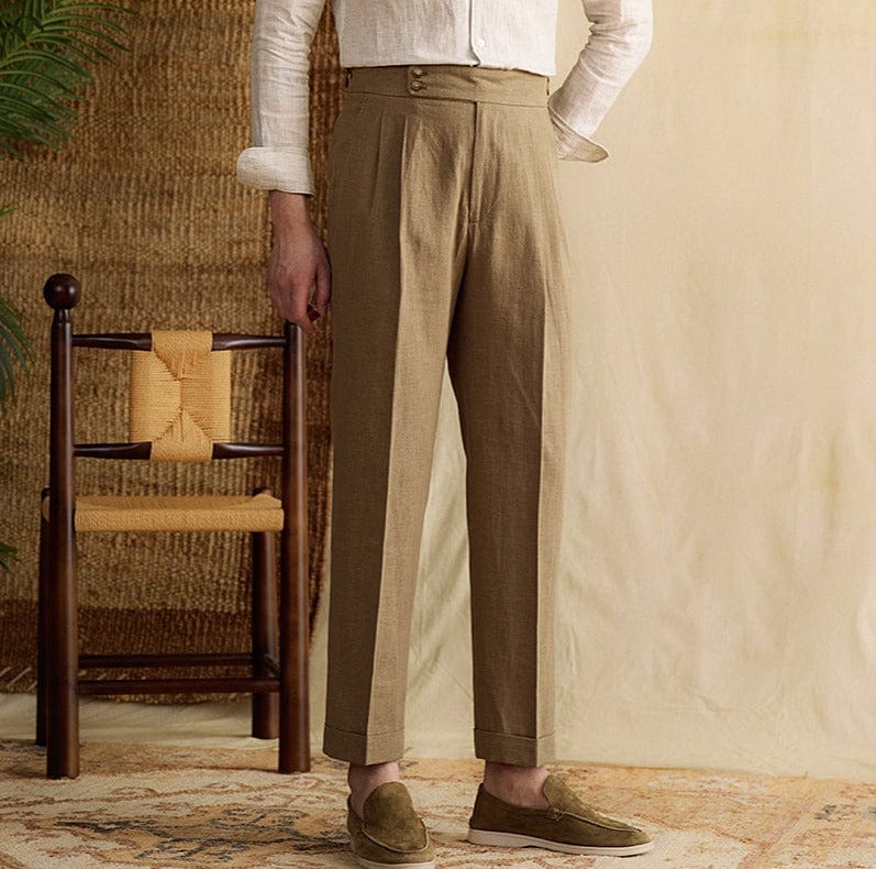 GIO ROSSI - LINEN TROUSERS