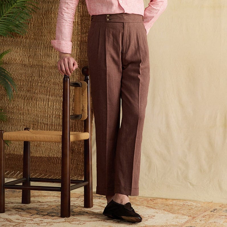 GIO ROSSI - LINEN TROUSERS