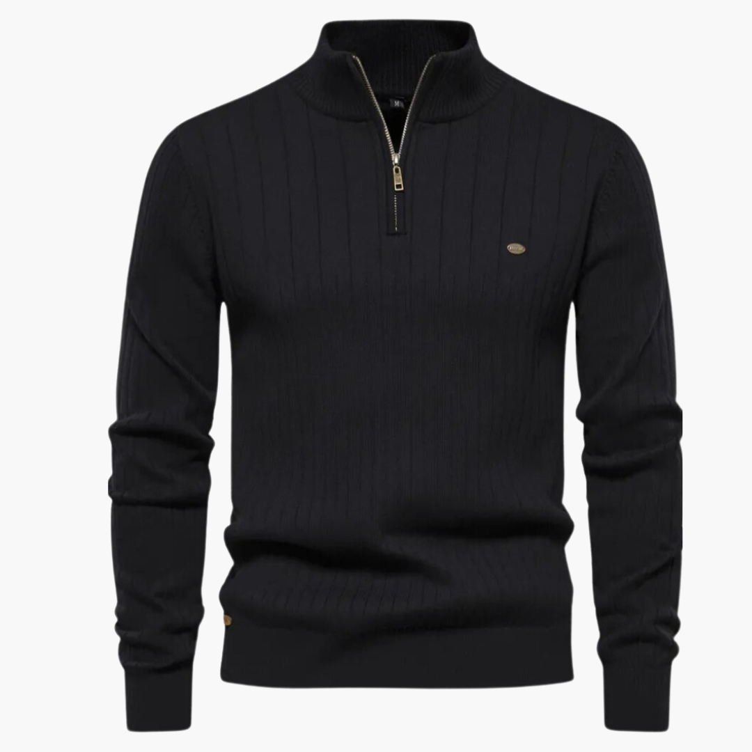 GIO ROSSI - QUARTER ZIP SWEATER