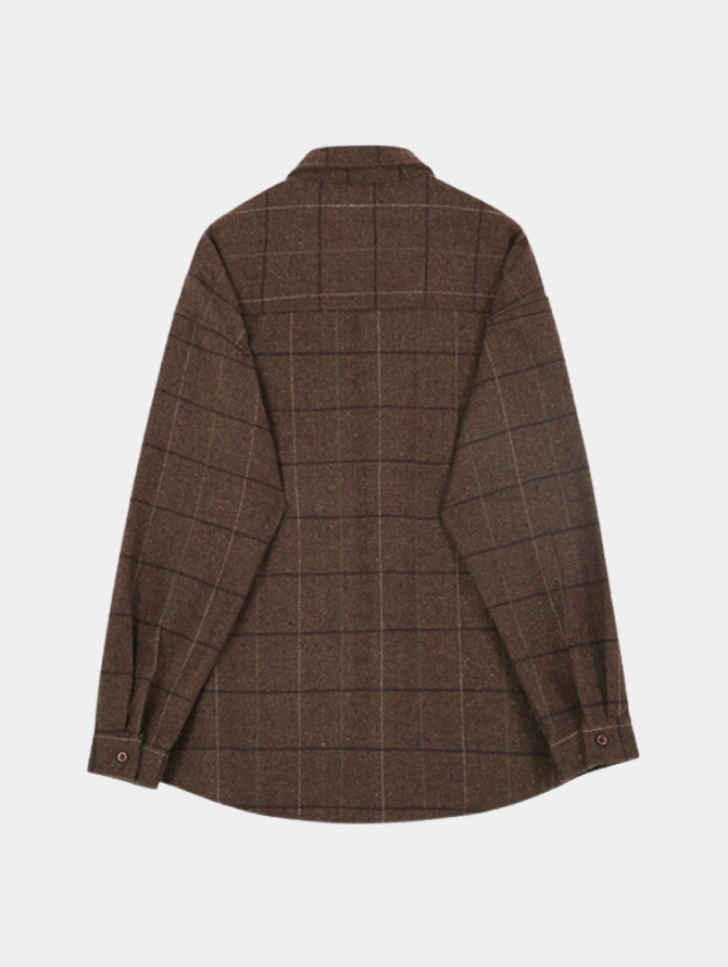 GIO ROSSI - Woolen Plaid Jacket