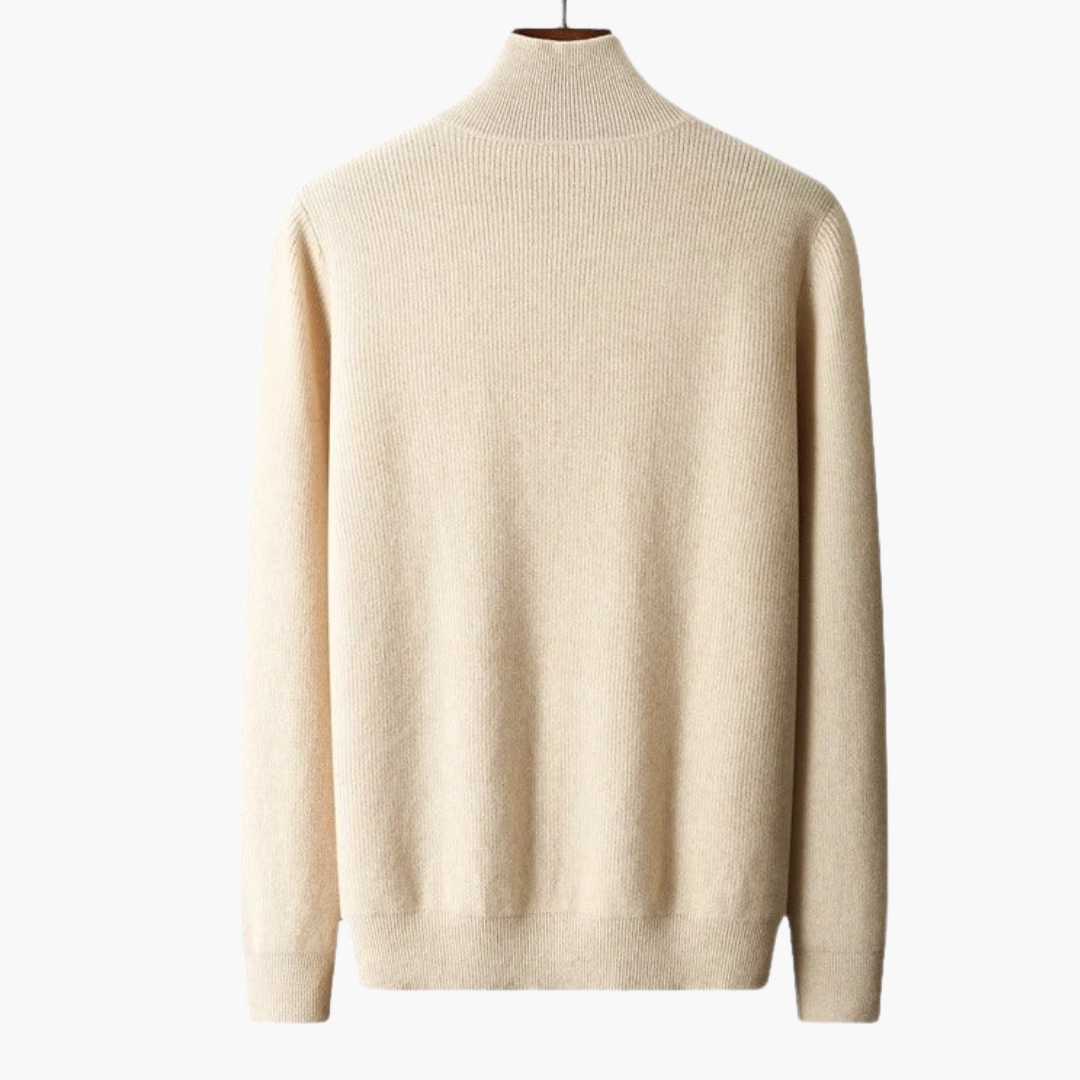 GIO ROSSI |  MERINO WOOL QUARTER-ZIP SWEATER