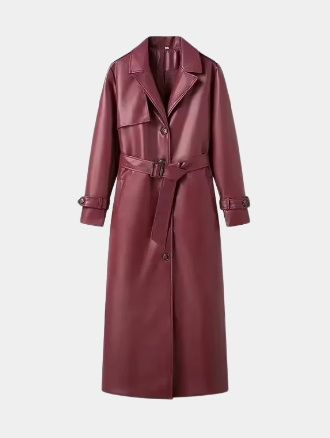 GIO ROSSI - BURGUNDY TRENCH COAT