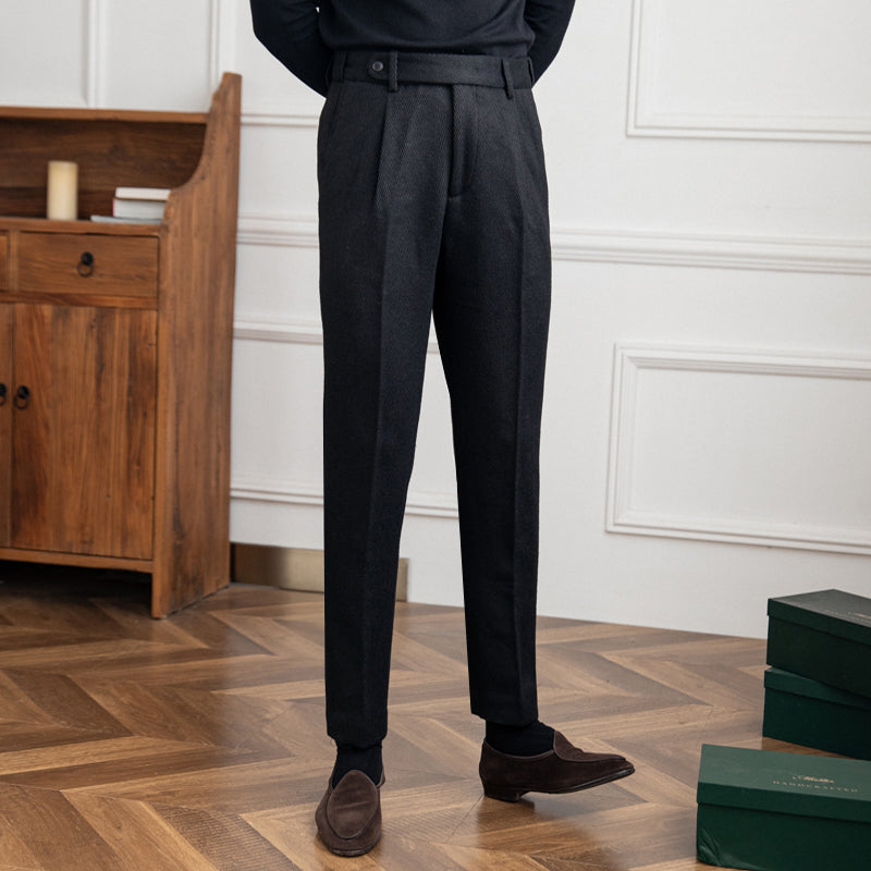 GIO ROSSI - WOOL BLEND TROUSERS