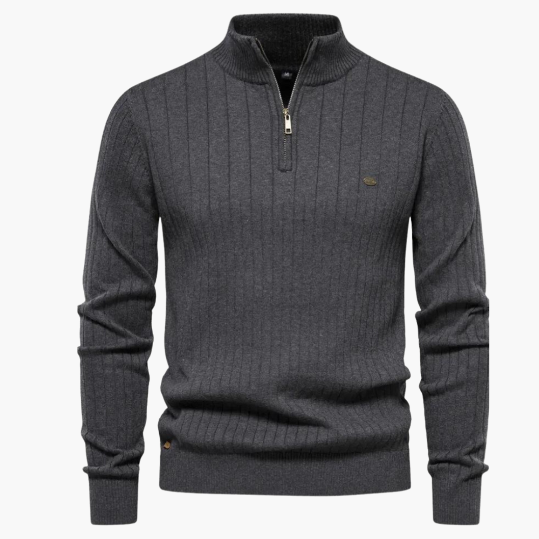 GIO ROSSI - QUARTER ZIP SWEATER