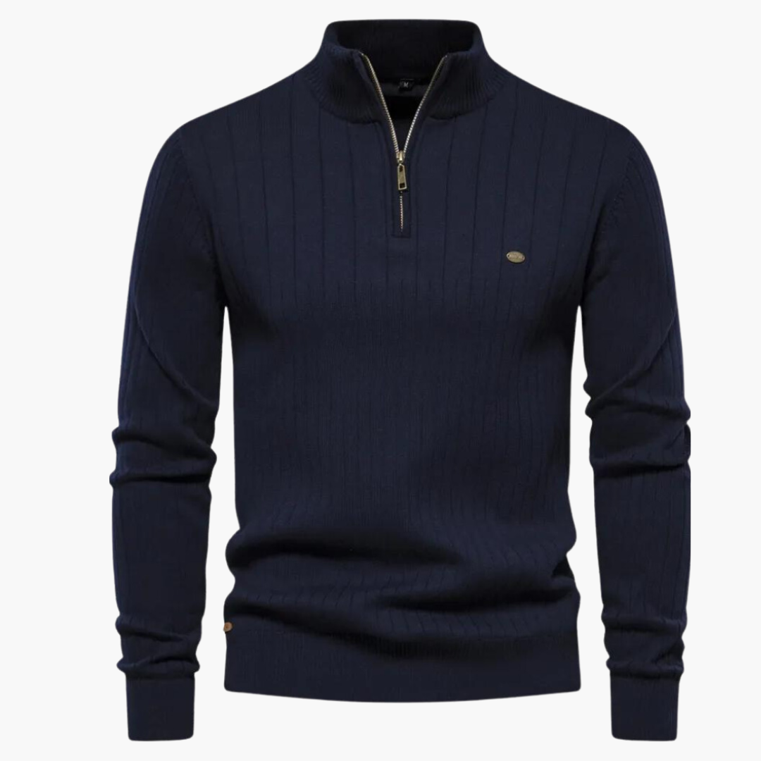 GIO ROSSI - QUARTER ZIP SWEATER