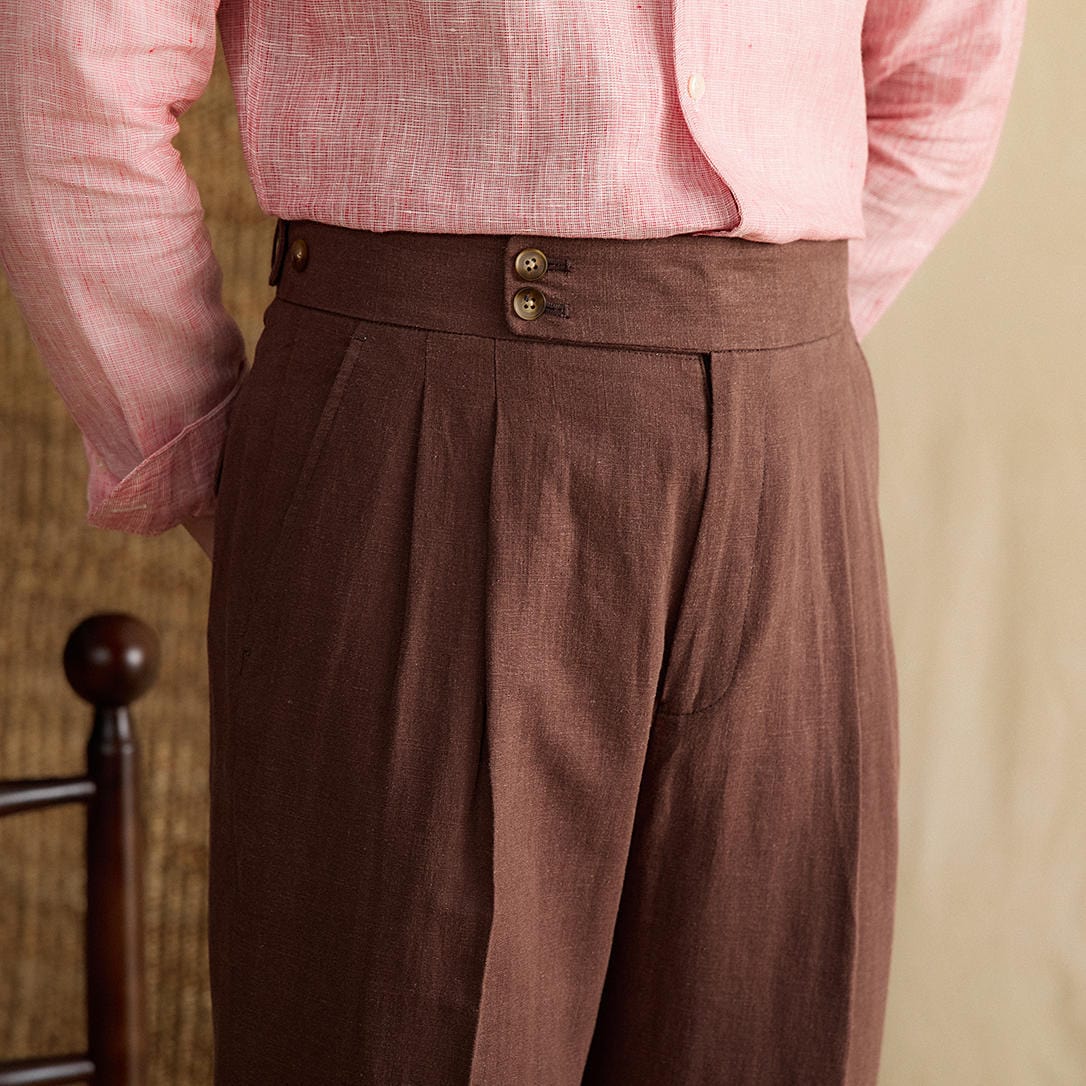 GIO ROSSI - LINEN TROUSERS