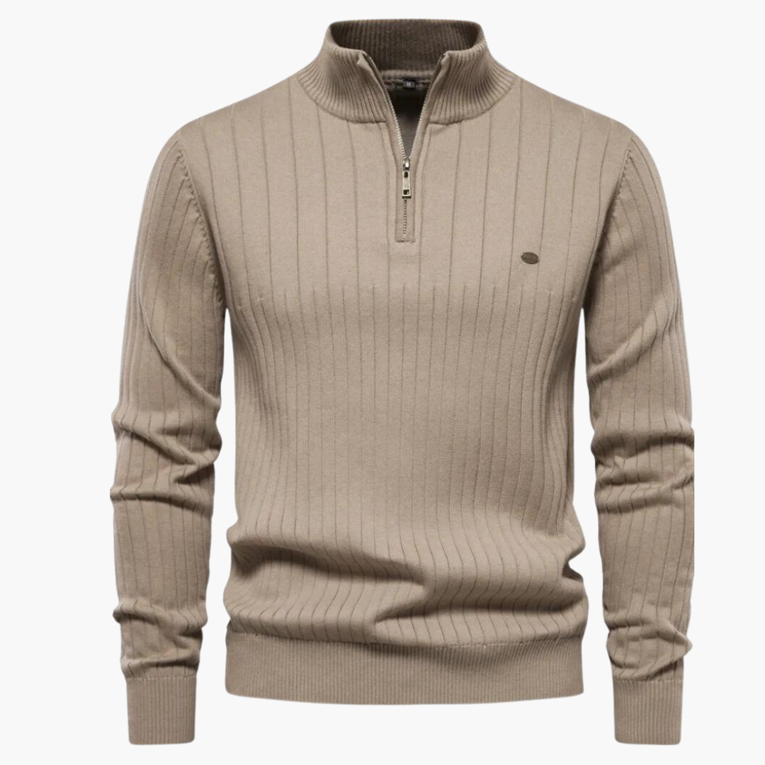 GIO ROSSI - QUARTER ZIP SWEATER