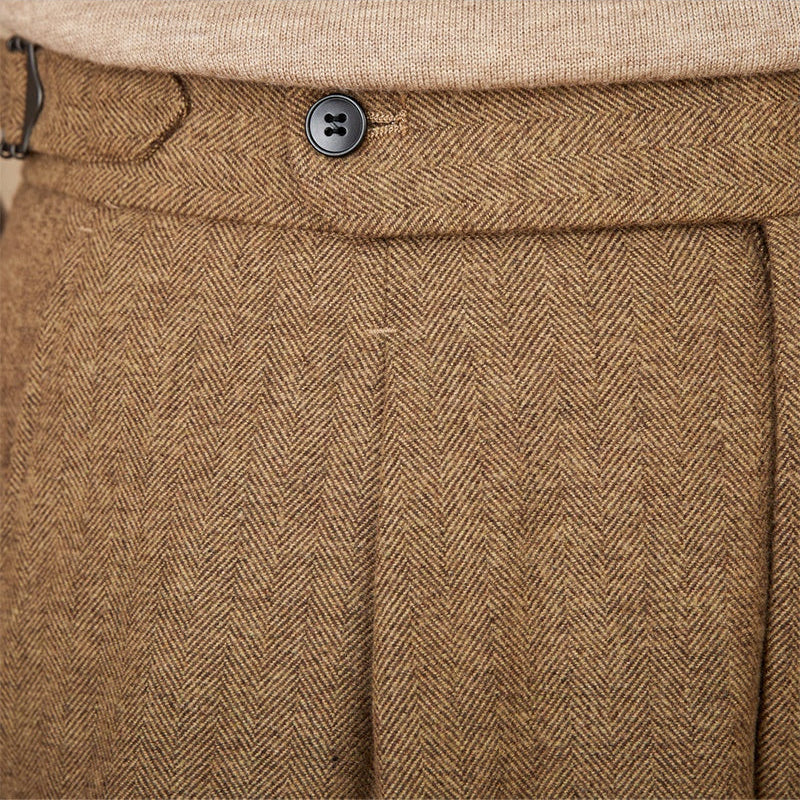 GIO ROSSI - STRAIGHT WOOL TROUSERS