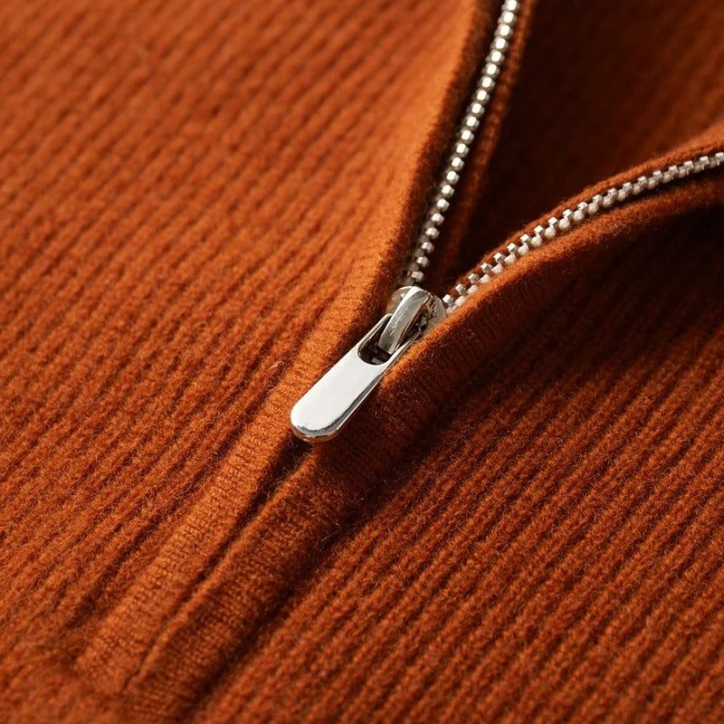 GIO ROSSI |  MERINO WOOL QUARTER-ZIP SWEATER