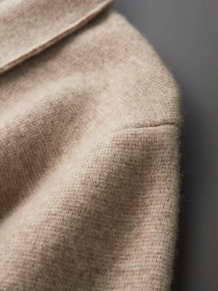 GIO ROSSI - MERINO ZIPPED CARDIGAN