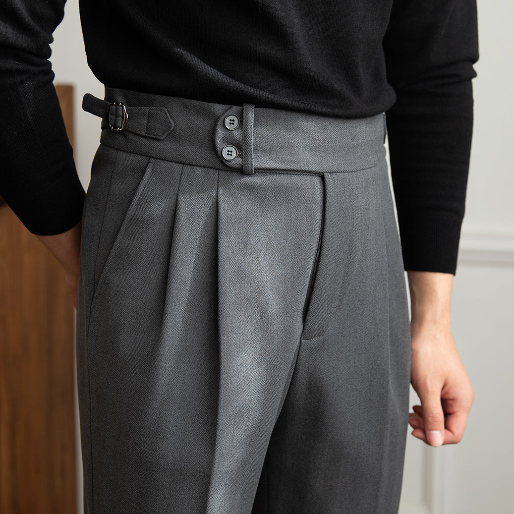 GIO ROSSI -  TAILORED WOOL TROUSERS