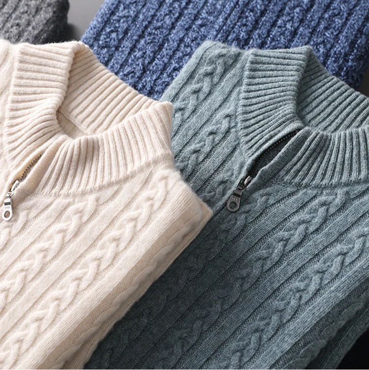 GIO ROSSI - MERINO CABLE CARDIGAN